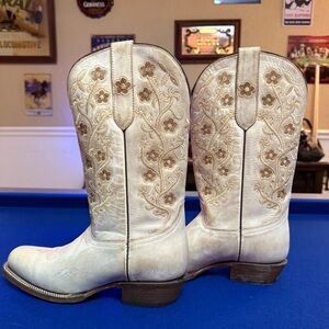 Off-White Western Floral, J.B. Dillon Boots